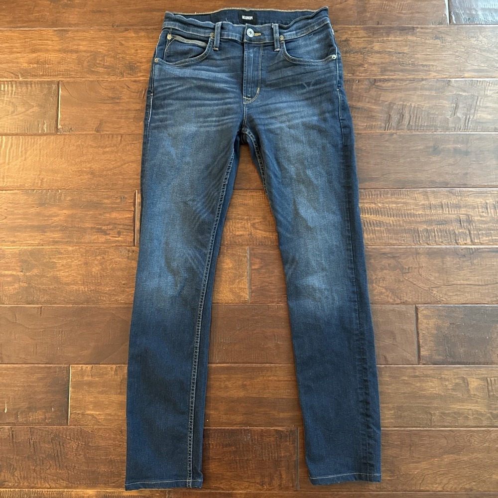Hudson Men Blake Slim Straight Blue Denim‎ Jeans Size 31 Inseam 31 Stretch